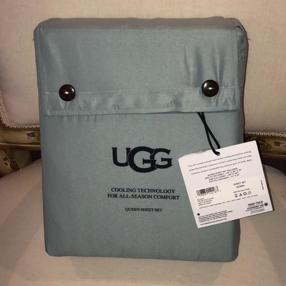 UGG Bedding Nwt Ugg Cooling Technology Alahna Succulent Queen Sheet